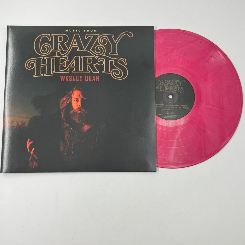 WESLEY DEAN Music from Crazy Hearts BRAND NEW Sealed 2023 LP Marbled Pink Vinyl
